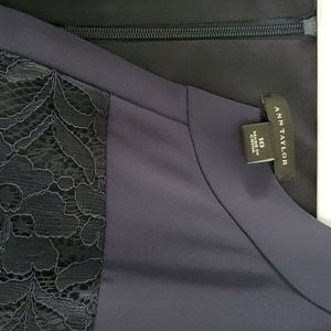 Navy lace Ann Taylor dress sz 10